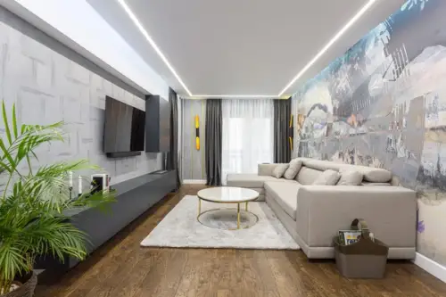 Reamenajare apartament cu doua camere Stil eclectic cu influente industriale