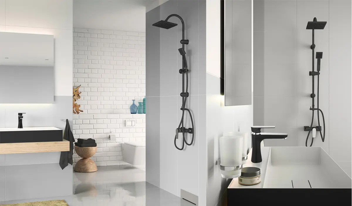 Black is the new black… in baie si bucatarie