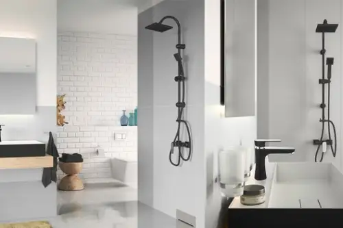 Black is the new black… in baie si bucatarie