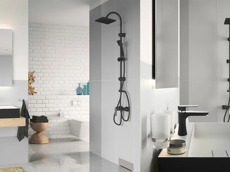 Black is the new black… in baie si bucatarie