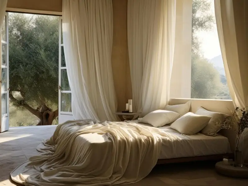 Mătasea în designul interior ecologic