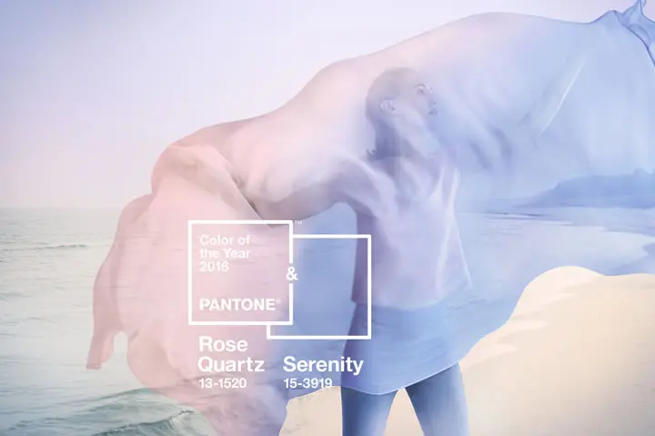 Culoarea anului 2016 de la Pantone Rose Quartz and Serenity