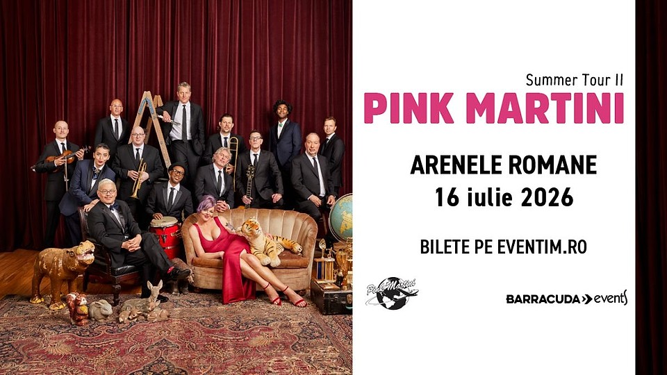Pink Martini, într-o formulă specială cu Storm Large, concert-eveniment la Arenele Romane pe 16 iulie 2026