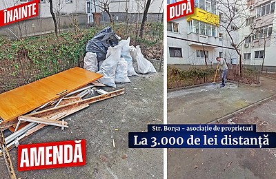 Operațiunea „Trash Busters” în Sectorul 1: Amenzi pentru cei care aruncă gunoiul pe domeniul public
