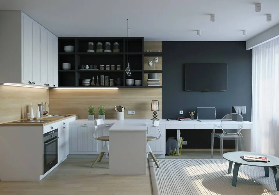 Amenajare de garsoniera sau cum sa imbini armonios functiunile spatiului