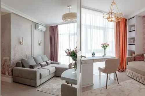 Stil clasic feminin intr-un apartament de 3 camere