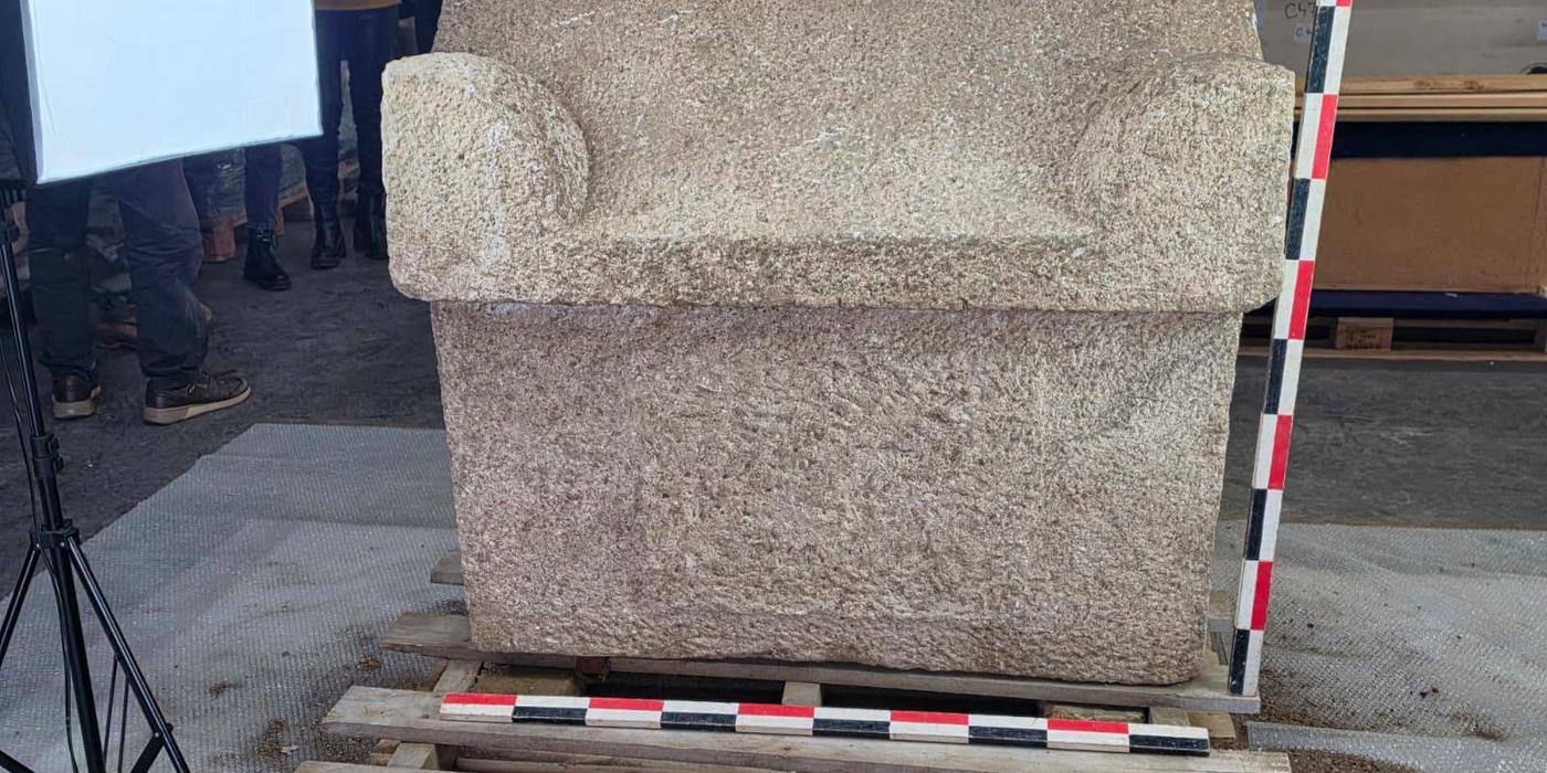 Sarcofag roman intact, descoperit la Constanța