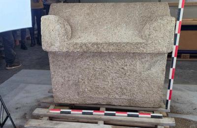 Sarcofag roman intact, descoperit la Constanța