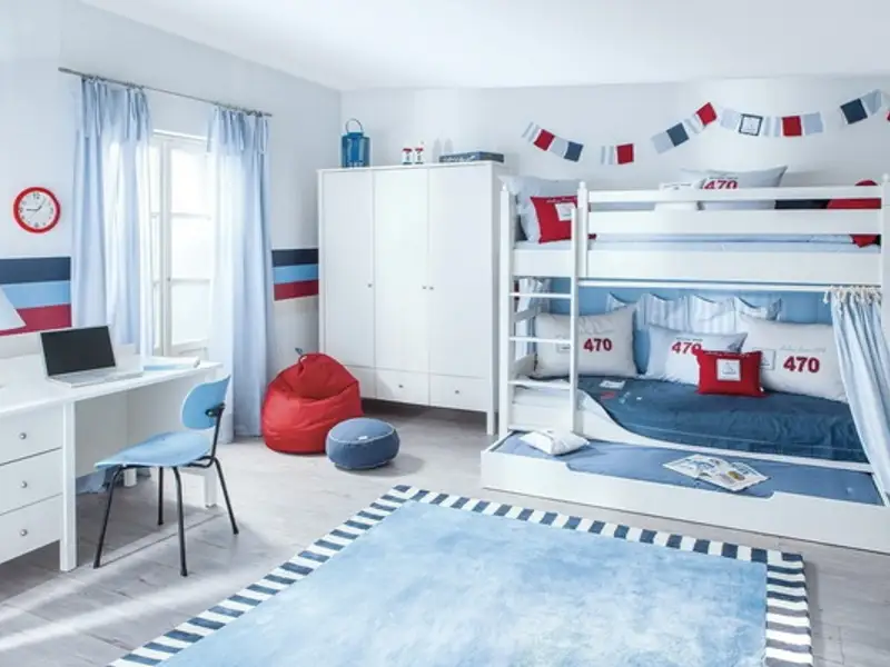 Idei pentru camera copiilor: modele de amenajari pentru un dormitor comun