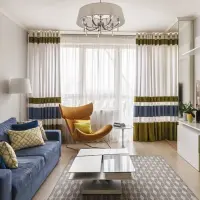 Jocul cu textile si patternuri intr-un apartament de 2 camere