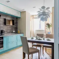 Transformare studio de 45 m2 intr-un apartament modern cu accente de albastru