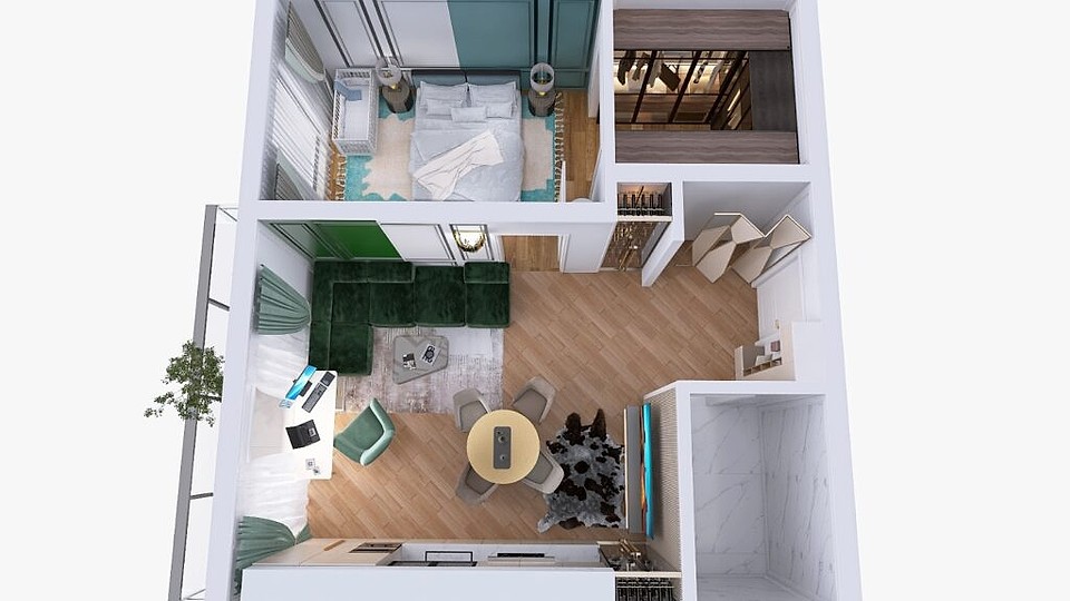 5 idei creative pentru a transforma un colț mic al apartamentului într-un spațiu funcțional