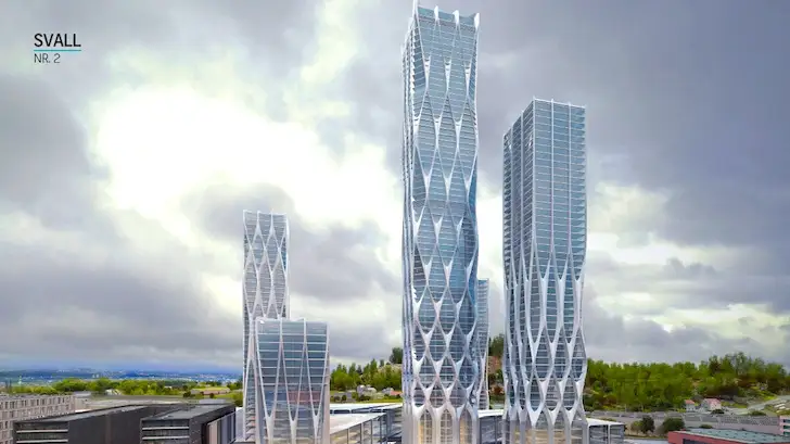 Cum vor arata cele mai inalte turnuri din Scandinavia?
