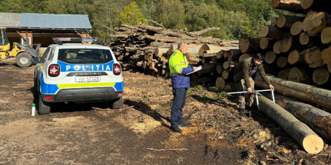 O firmă din Cluj, controlată de polițiștii de la Biroului pentru Protecția Fondului Forestier