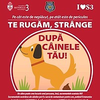 Campanie de informare în Sectorul 3: „Strânge după câinele tău”