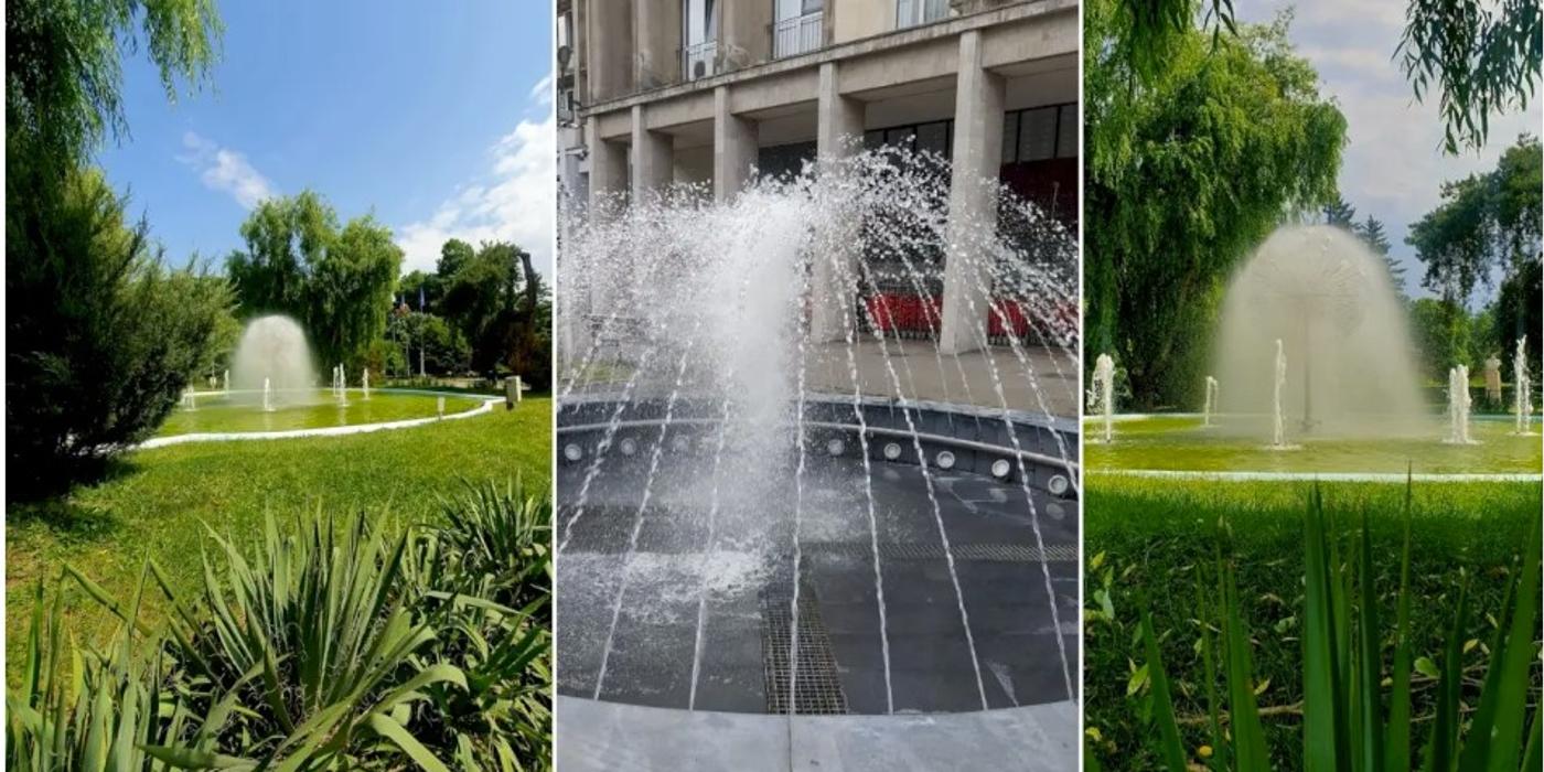 S-au pornit fântânile arteziene în parcurile din Sectorul 1