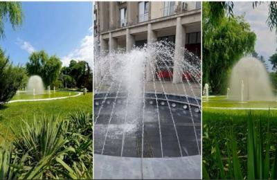 S-au pornit fântânile arteziene în parcurile din Sectorul 1