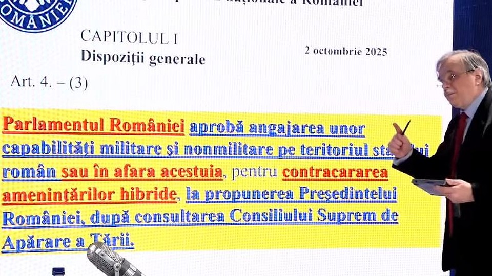 VIDEO | Prof. Valentin Stan susține, cu argumente, că noua lege a apărării naționale are rolul de a băga România, cu ușurință, în război și de a oferi pretextul NATO să intervină