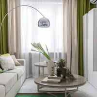 Verde si contemporan, amenajarea unui apartament cu 2 camere de mici dimensiuni