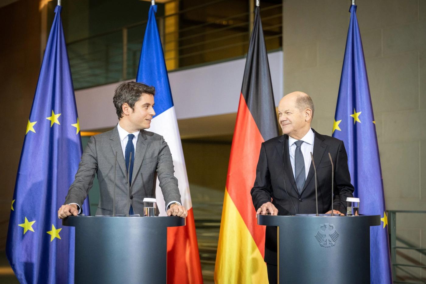 Suntem de acord să nu fim de acord: Noul premier francez Gabriel Attale şi cancelarul Olaf Scholz se contrazic în legătură cu acordul Mercosur