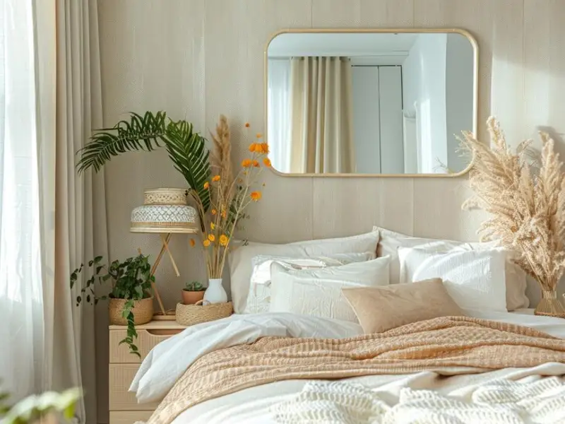 Cum să îmbunătățești estetica dormitorului cu ajutorul oglinzii