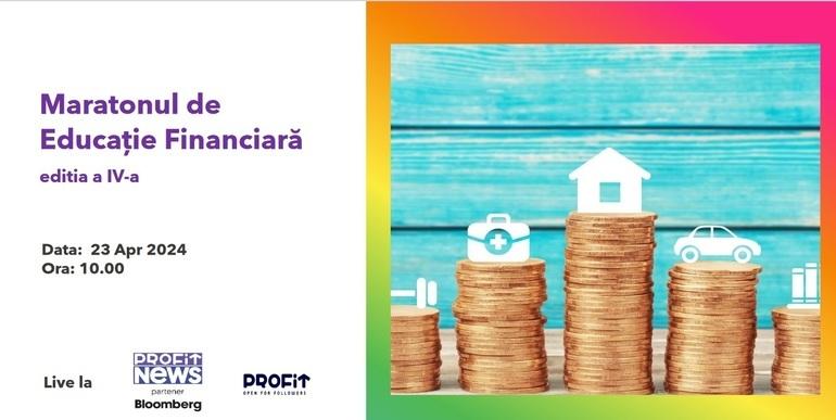 PROFIT NEWS TV Maratonul de Educaţie Financiară Ediţia a IV-a, cu jucători relevanţi în domeniu