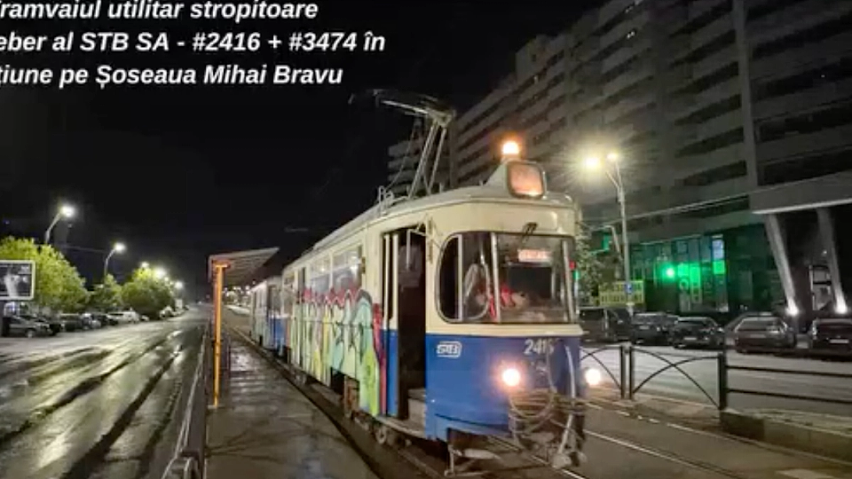 Secretul nopților din București: povestea tramvaiului-Stropitoare unic în lume