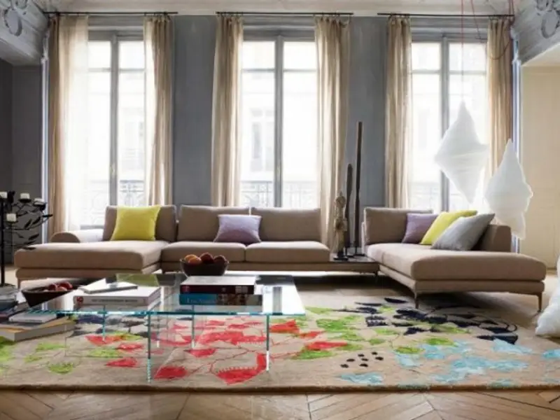 Modele moderne de covoare colorate pentru sufrageria perfecta