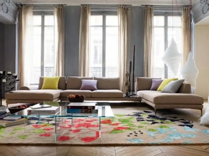 Modele moderne de covoare colorate pentru sufrageria perfecta