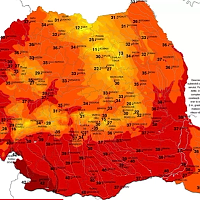 Ziua extremelor meteo în București: cod roșu de caniculă, urmat de furtuni violente