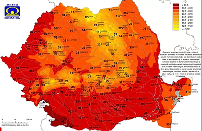 Ziua extremelor meteo în București: cod roșu de caniculă, urmat de furtuni violente