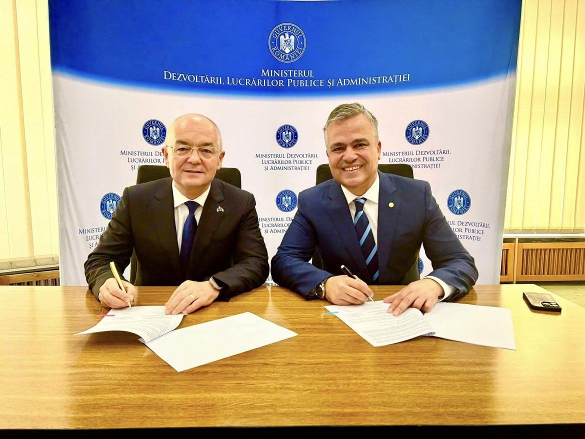 Ieri, 16 octombrie, contractul de finanțare pentru modernizarea sistemului rutier a străzii Sergiu Celibidache din Cluj-Napoca