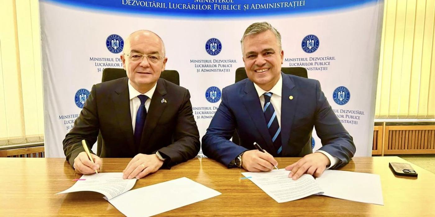 Ieri, 16 octombrie, contractul de finanțare pentru modernizarea sistemului rutier a străzii Sergiu Celibidache din Cluj-Napoca