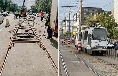 Modernizarea Liniei 5 de tramvai, amânată din nou. Noul termen este iunie 2026, din cauza datoriilor și a blocajelor birocratice ale Primăriei