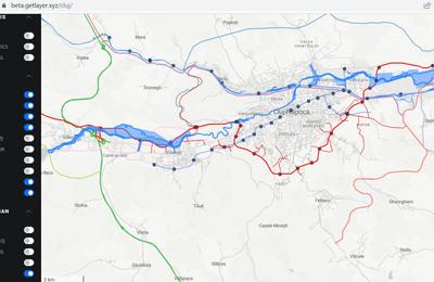 Hartă online pusă la dispoziție pentru locuitorii din Zona Metropolitană Cluj. Ea include o mulțime de informații utile