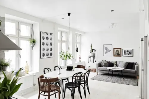 Vechi si nou intr-o amenajare autentic scandinava