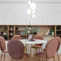 Motive retro si culori jucause Amenajare moderna apartament de 4 camere