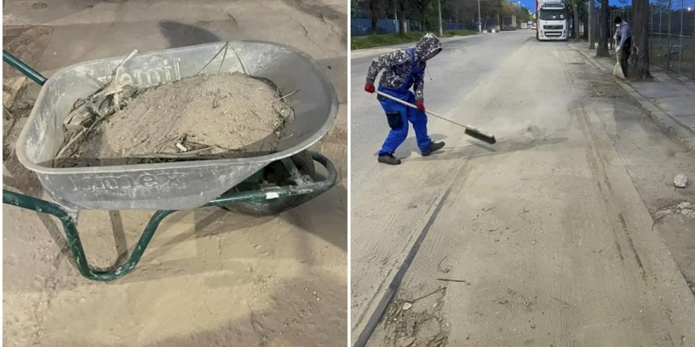 A început curățenia pe Bulevardul Prelungirea Timișoara din Sectorul 6