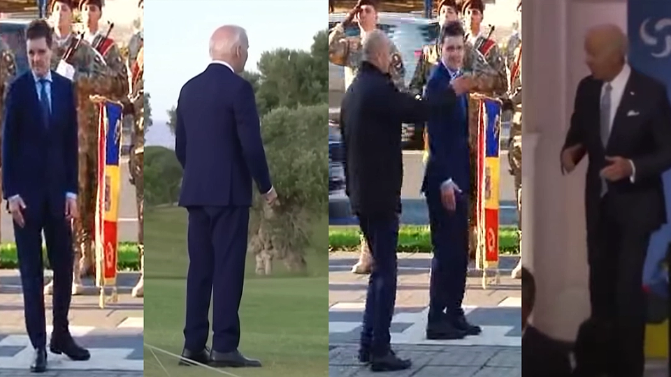 VIDEO | Scene de-a dreptul ireale cu Nicușor Dan în fața Gărzii de Onoare: Președintele României s-a comportat ca un Joe Biden confuz și alienat