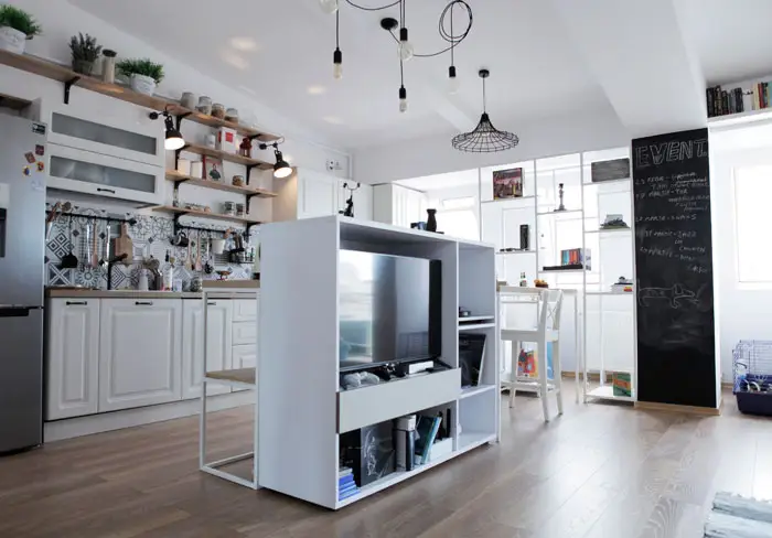 A 65 Square Meter Mansard in Bucharest: A Bright Youthful Retreat