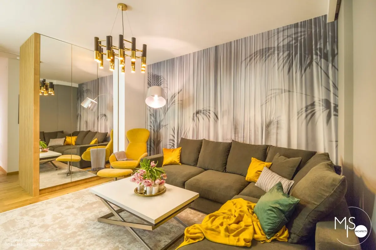 Apartament luminos de 3 camere Stil contemporan cu accente scandinave