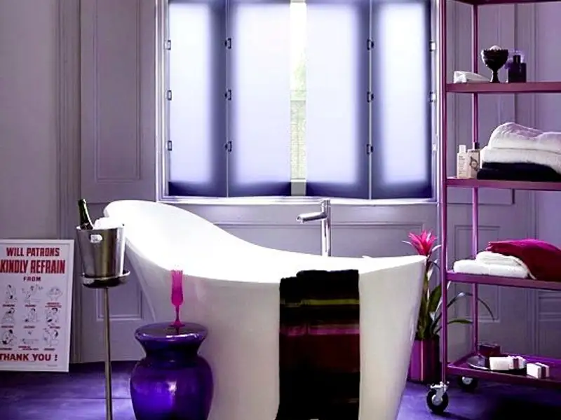 15 bai moderne decorate cu mov