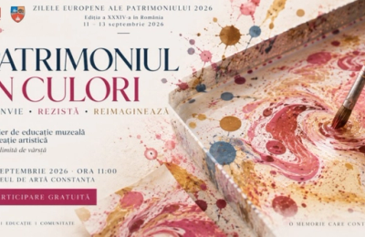 Zilele Europene ale Patrimoniului la Muzeul de Artă Constanța: Atelier gratuit de pictură pe apă „Ebru” pentru comunitate