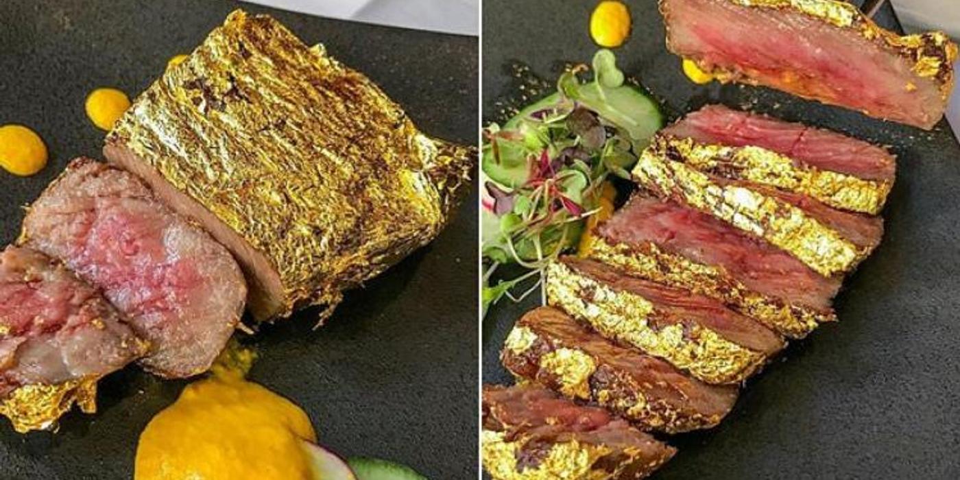 Restaurantul unui politician din Cluj le ”fură” ochii clujenilor cu foițe de imitație din aur sau de 24 de karate