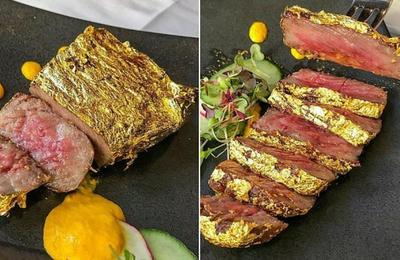 Restaurantul unui politician din Cluj le ”fură” ochii clujenilor cu foițe de imitație din aur sau de 24 de karate