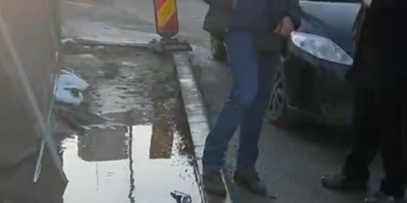 Lucrări făcute de mântuială la Parcul Zorilor, de pe strada Observator