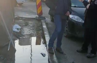 Lucrări făcute de mântuială la Parcul Zorilor, de pe strada Observator