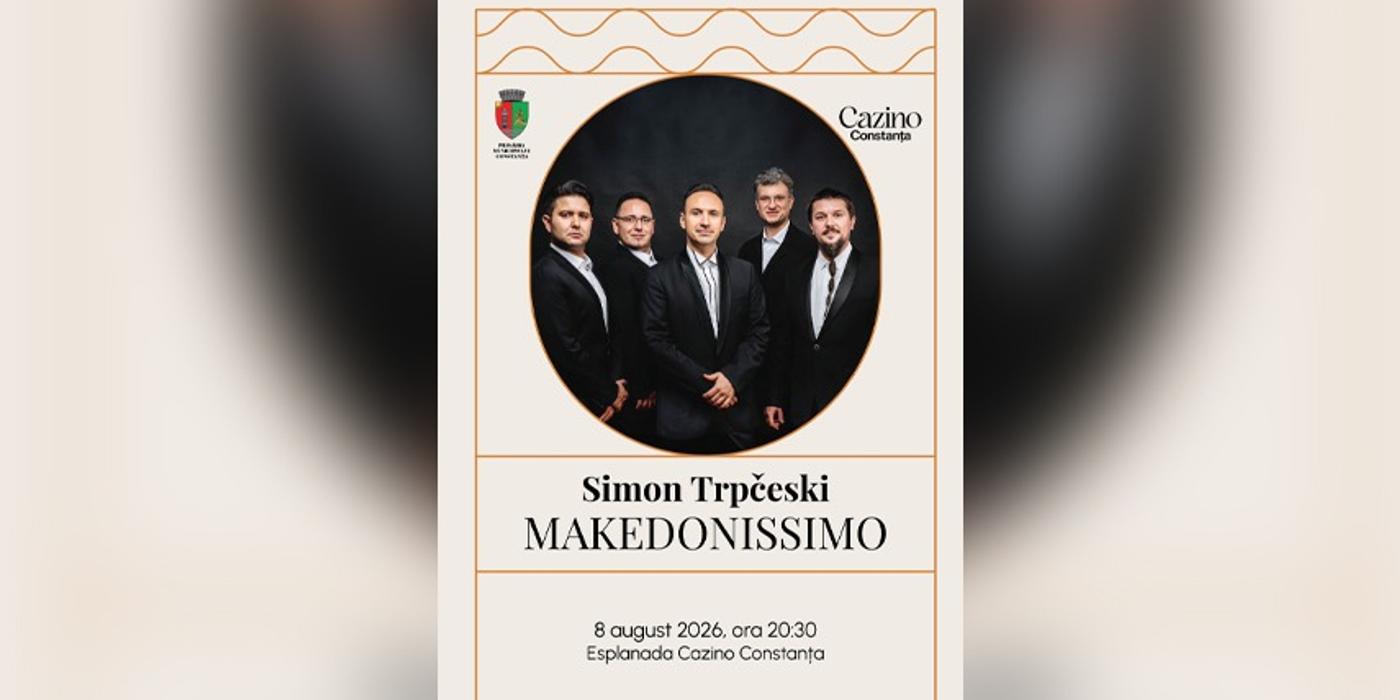 Ritmurile Macedoniei întâlnesc Marea Neagră: Virtuozul Simon Trpčeski aduce spectacolul „Makedonissimo” pe faleza Cazinoului din Constanța