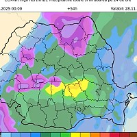 Ciclonul mediteranean „ADEL” aduce ploi abundente, vânt puternic și răcire accentuată în România