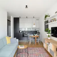 Reamenajare de functiuni intr-un apartament de 75 mp